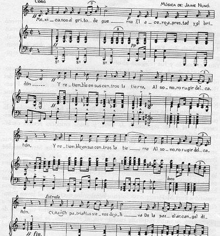 ¿Cuál es la historia del himno nacinal de México?